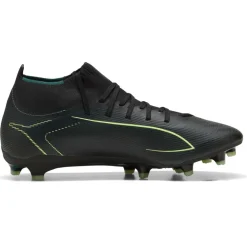 Puma Ultra 6 Match+ FG - AG voetbalschoenen black fizzy light green terrain