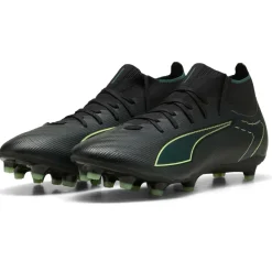 Puma Ultra 6 Match+ FG - AG voetbalschoenen black fizzy light green terrain