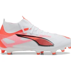 New Puma ULTRA 5 MATCH+ FG AG voetbalschoenen heren white black glowing red