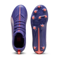 Best Puma ULTRA 5 MATCH FG AG voetbalschoenen junior lapis lazuli white sunset glow