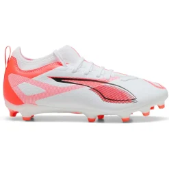 Clearance Puma ULTRA 5 MATCH FG AG voetbalschoenen junior white black glowing red