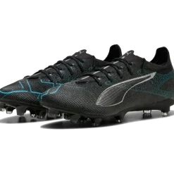 Puma ULTRA 5 PRO FG AG voetbalschoenen heren black silver bright aqua