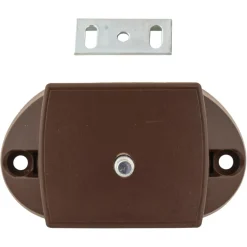 Pushlock Binnenslot toilet en schootplaatje bruin