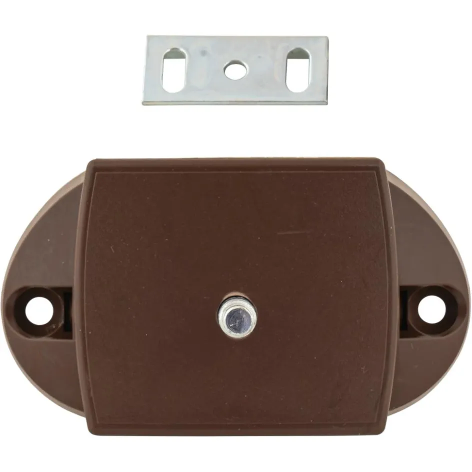 Pushlock Binnenslot toilet en schootplaatje bruin