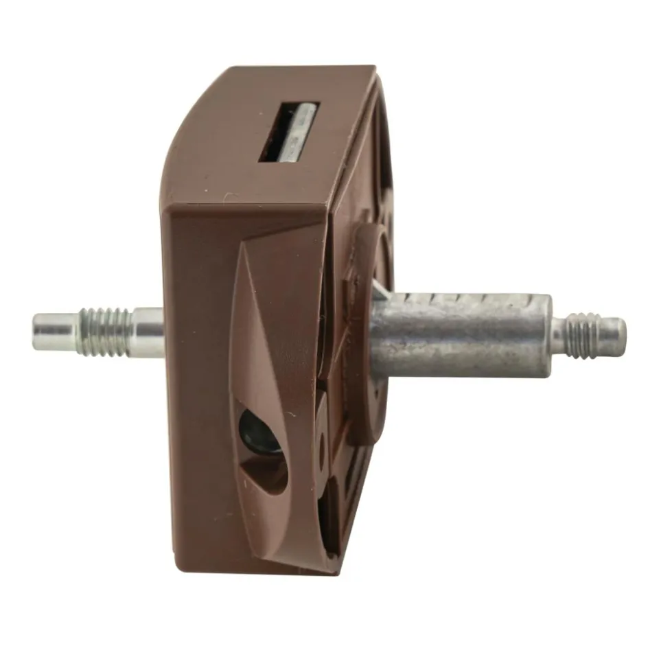 Pushlock Binnenslot toilet en schootplaatje bruin