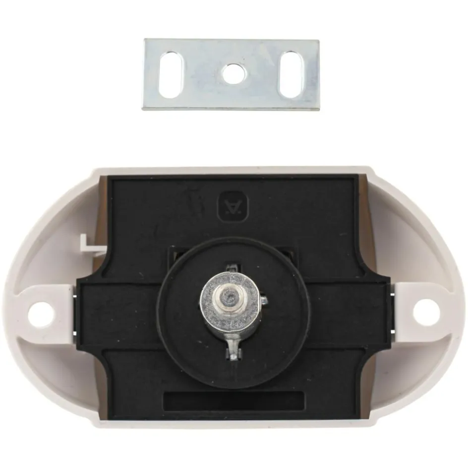 Pushlock Binnenslot toilet en schootplaatje wit