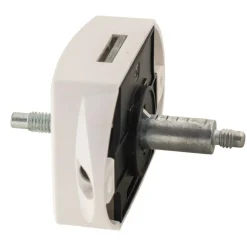 Pushlock Binnenslot toilet en schootplaatje wit