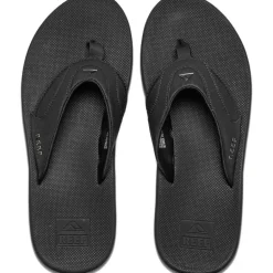 Online Reef Fanning slippers heren black