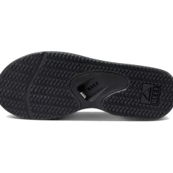 Online Reef Fanning slippers heren black