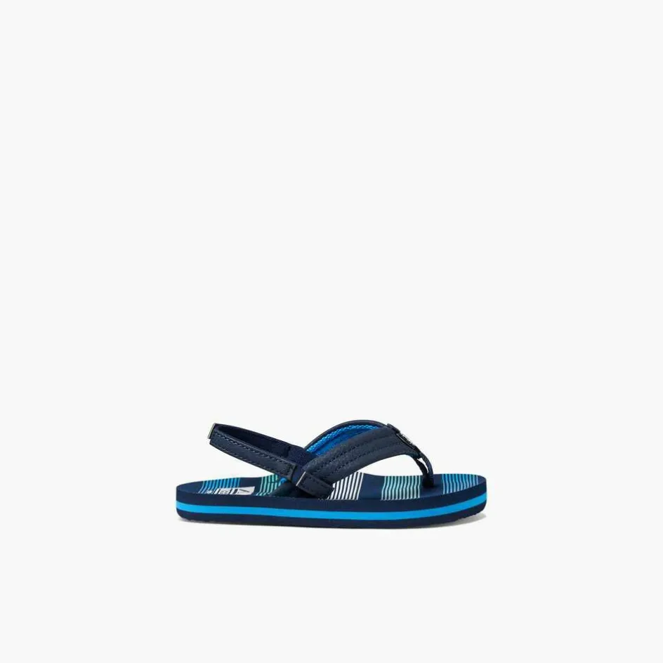 Reef Little Ahi sandalen junior deep sea stripes blue