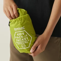 New Regatta Pack It regenjas junior grenoble green