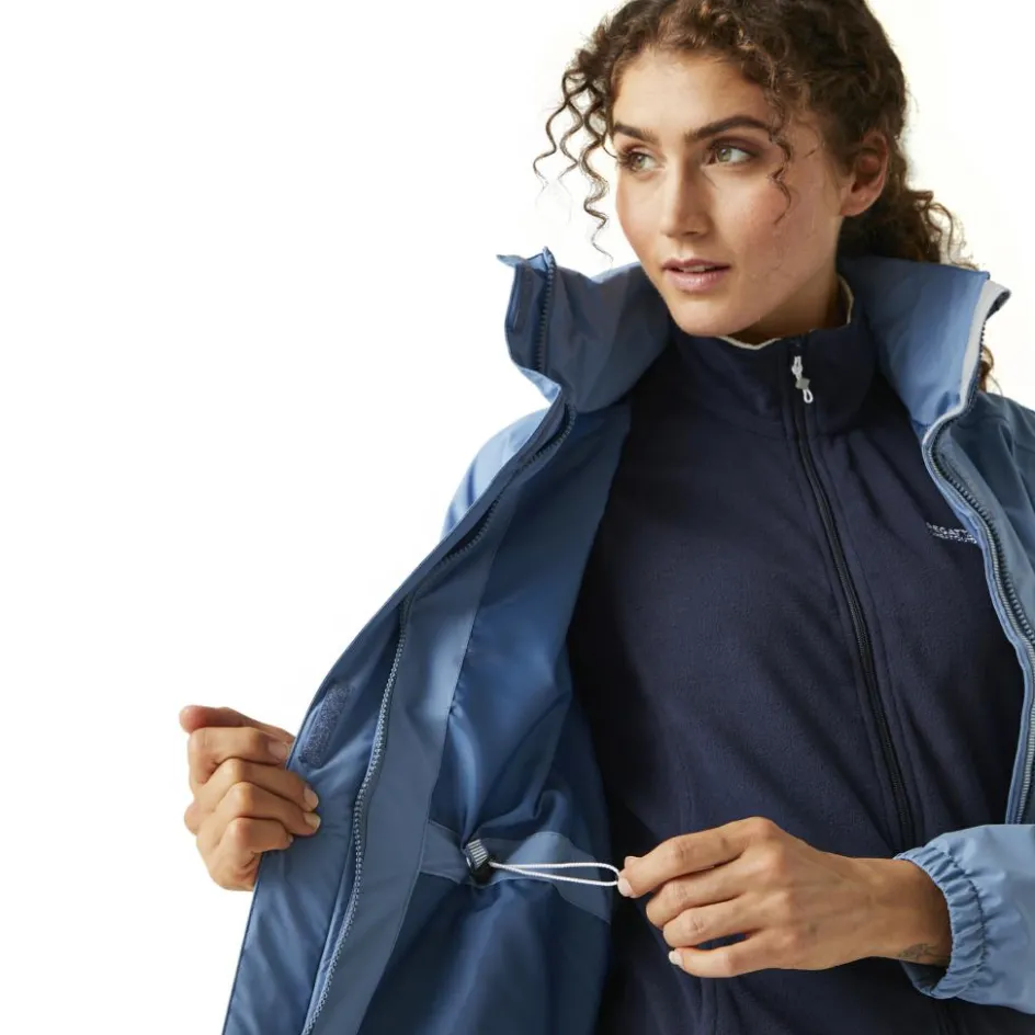 Regatta Sagano parka outdoor jack dames coronet blue white