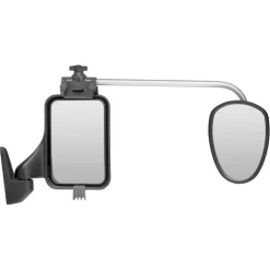 Repusel Alufor vlak caravanspiegel set lange arm