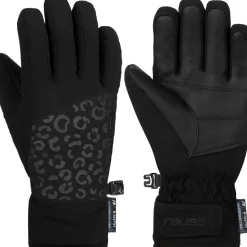 Outlet Reusch Beatrix R-TEX XT handschoenen junior black black  leopard