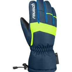 Sale Reusch Charlie R-TEX XT handschoenen junior black dress blue saf yellow