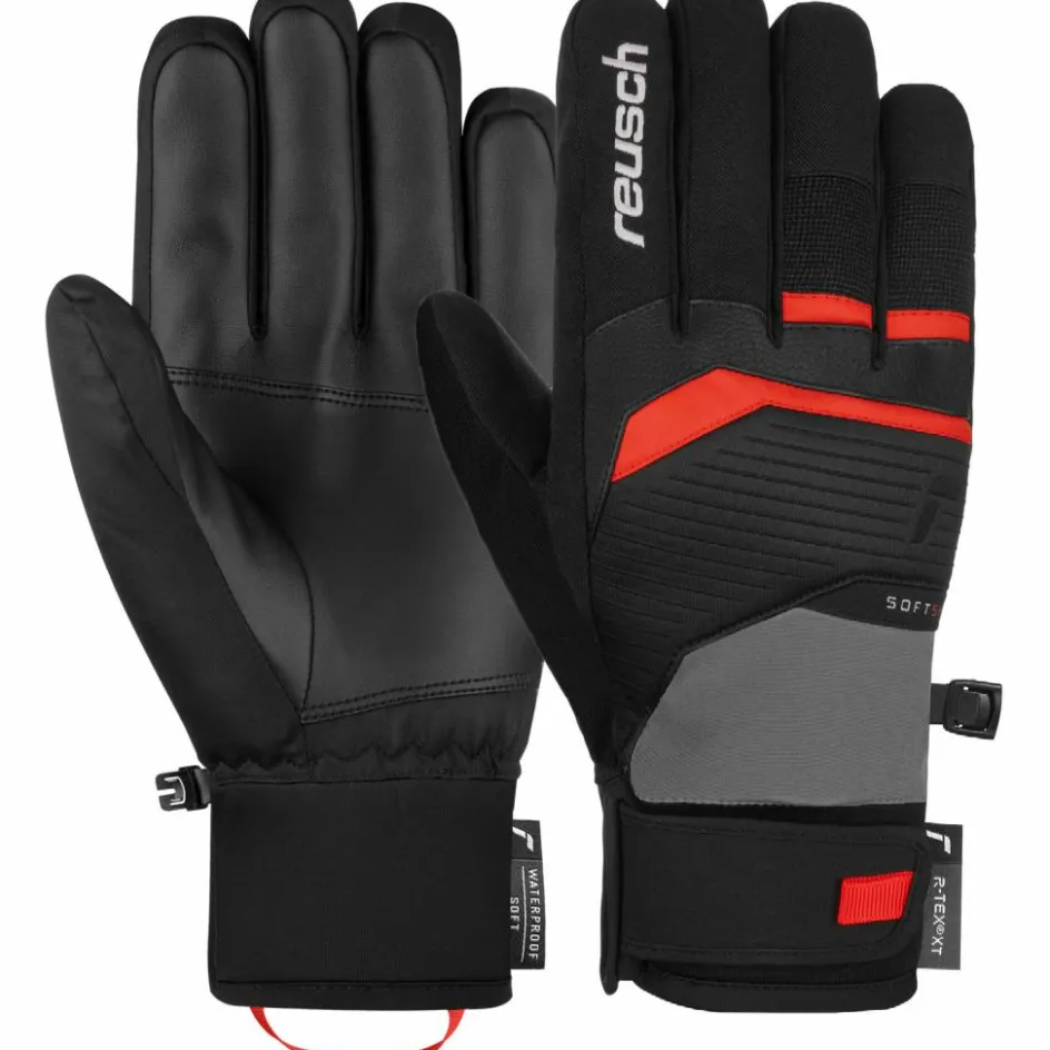 Outlet Reusch Venom R-TEX XT handschoenen heren steel gray fire red