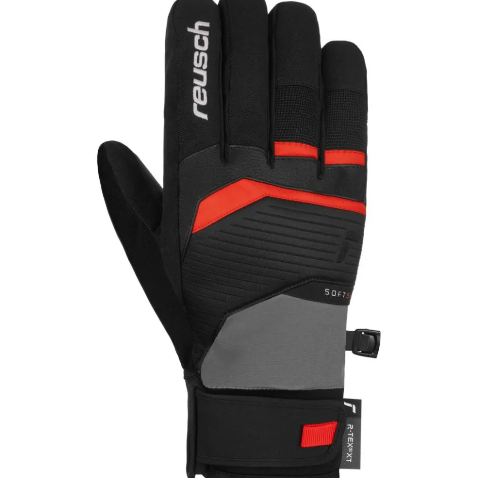 Outlet Reusch Venom R-TEX XT handschoenen heren steel gray fire red