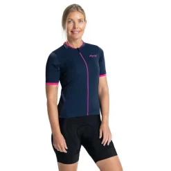 Online Rogelli Essential fietsshirt dames blauw roze