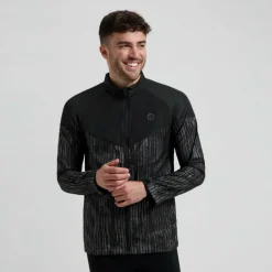 Rogelli Essential Hi Vis hardloopjack heren zwart  reflection