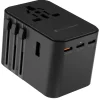 Rolling Square  Travel Adapter Quick Charge wereldstekker black