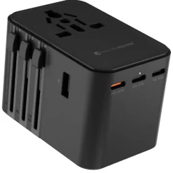 Rolling Square  Travel Adapter Quick Charge wereldstekker black