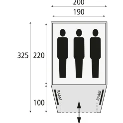 Best Safarica Kenia 200 koepeltent grey
