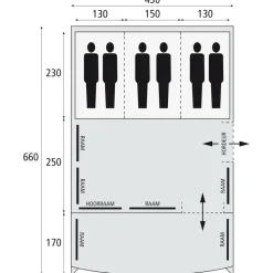 Hot Safarica Pacific Reef 430 TC tunneltent beige