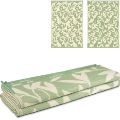 New Safarica Safarimat buitenkleed 270 x 400 cm branches green  beige