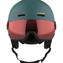 Salomon Orka Visor skihelm junior north atlantic
