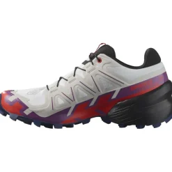 Sale Salomon Speedcross 6 hardloopschoenen dames white sparkling grape