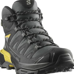 Online Salomon X ULTRA 360 GORE-TEX wandelschoenen heren castlerock black spicy mustard