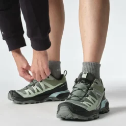 Online Salomon X ULTRA 360 GORE-TEX wandelschoenen dames sedona sage black sea foam