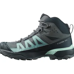 Sale Salomon X ULTRA 360 GORE-TEX wandelschoenen dames turbulence carbon tourmaline