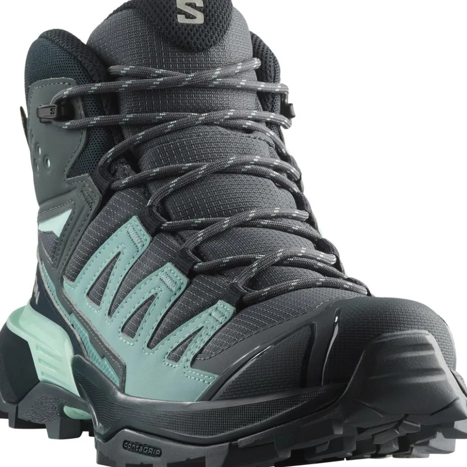 Sale Salomon X ULTRA 360 GORE-TEX wandelschoenen dames turbulence carbon tourmaline