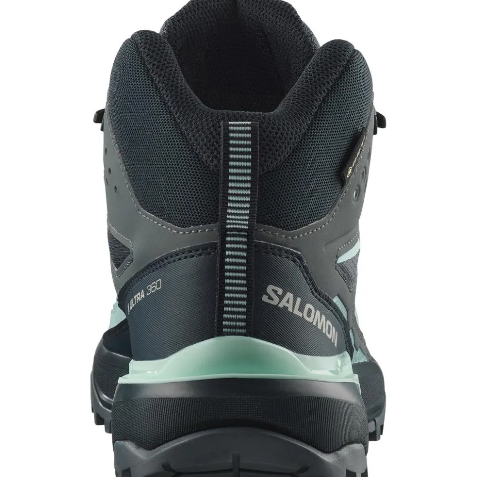 Sale Salomon X ULTRA 360 GORE-TEX wandelschoenen dames turbulence carbon tourmaline