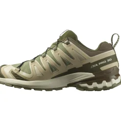 Outlet Salomon XA PRO 3D V9 GORE-TEX hardloopschoenen heren deep lichen green safari dark earth