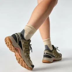 Best Salomon X-ADVENTURE RECON GORE-TEX wandelschoenen dames falcon desert tan hyma pink