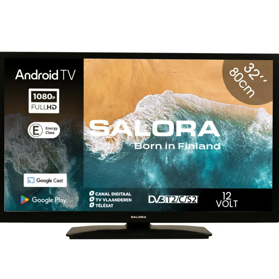 Salora 32" led smart televisie 12 - 230V