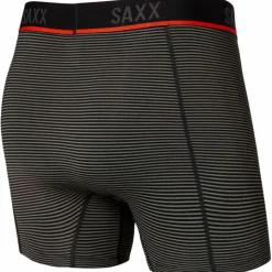 Discount SAXX Kinetic mesh onderbroek heren grey feed stripe