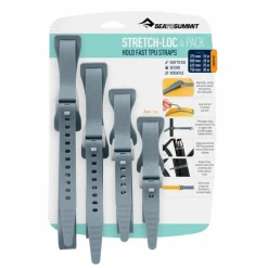 Sea To Summit  Stretch-Loc TPU straps grey per 4 stuks
