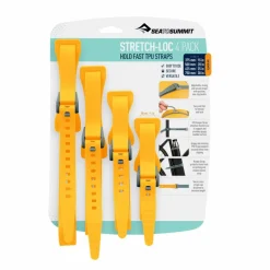 Sea To Summit  Stretch-Loc TPU straps yellow per 4 stuks