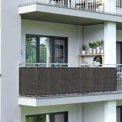 Shadow Comfort  Balkondoek 90 x 500 cm carbon black