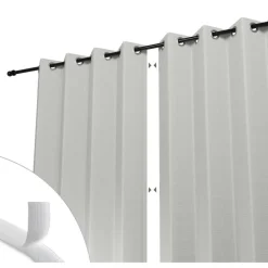 Online Shadow Comfort Buitengordijnen 137 x 220 cm arctic white per 2 stuks