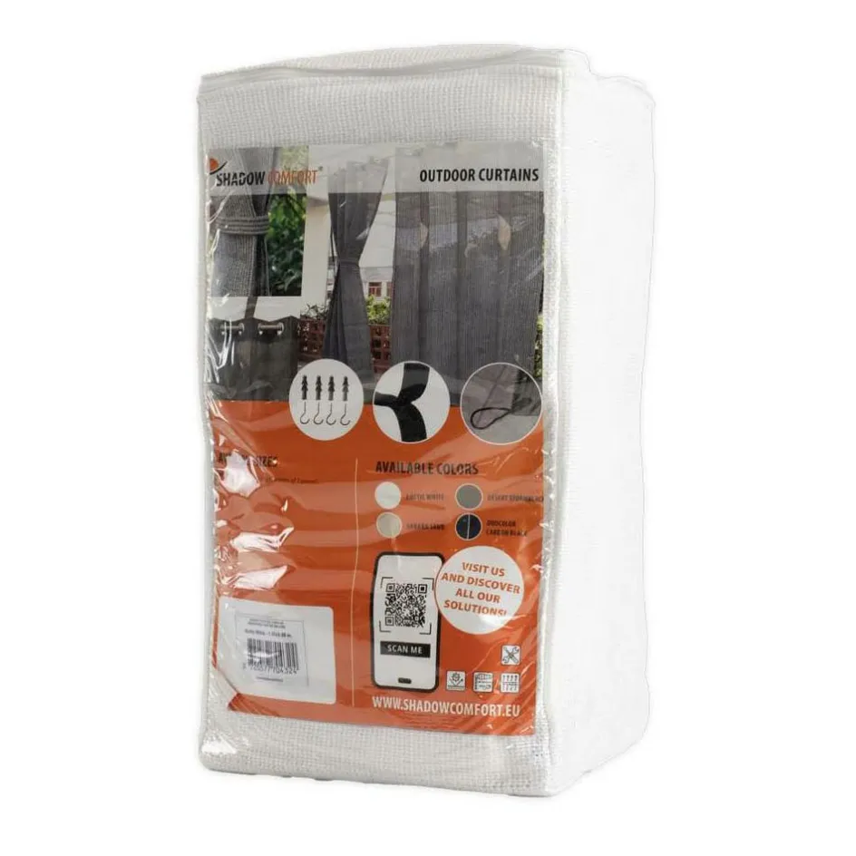 Online Shadow Comfort Buitengordijnen 137 x 220 cm arctic white per 2 stuks