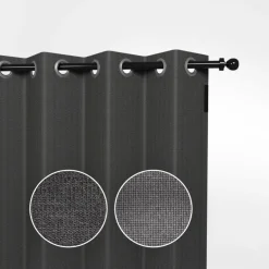 Shadow Comfort  Buitengordijnen 137 x 220 cm carbon black per 2  stuks