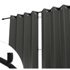 Shadow Comfort  Buitengordijnen 137 x 220 cm carbon black per 2  stuks