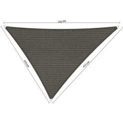 Outlet Shadow Comfort  Driehoek schaduwdoek 400 x 450 x 500 cm cool grey