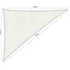 New Shadow Comfort  Driehoek schaduwdoek 500 x 600 x 780 cm artic  white