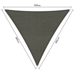 Shadow Comfort  Driehoek schaduwdoek 400 x 400 x 400 cm cool grey