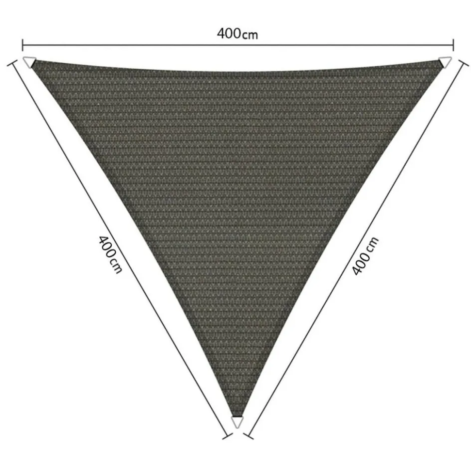 Shadow Comfort Driehoek schaduwdoek 400 x 400 x 400 cm cool grey